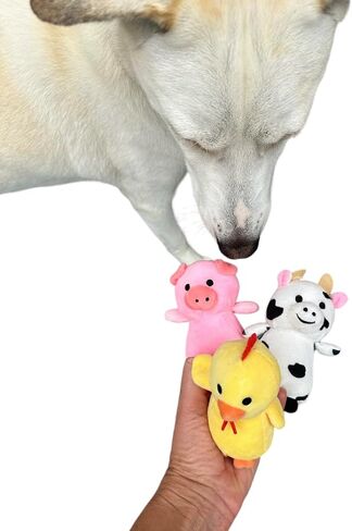 Hide and Seek Farm Animals in a Barn, Barnyard Animals That Squeak (3 Pack Animals (Pig, Cow, Chicken)) in Kuwait
