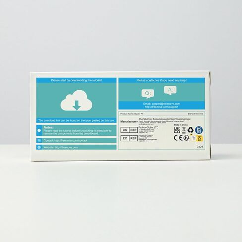 Freenove Basic Starter Kit with Board V5 Rev4 WiFi (Compatible with Arduino IDE), Arm Cortex-M4 Microcontroller, Onboard ESP32-S3, 179-Page Detailed Tutorial, 140 Items, 34 Projects in Saudi Arabia