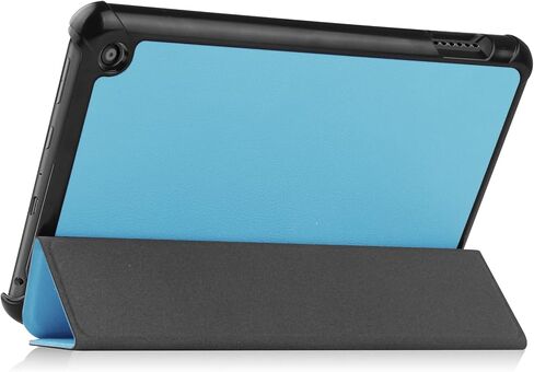 for Amazon All-New Kindle Fire 7 (12th Generation,2022 Release) Smart Cover, Ultra Slim Lightweight Folio Stand Auto Sleep/Wake Up Leather Case for New Fire HD7 12th Gen 2022 (Li-Black) in Saudi Arabia