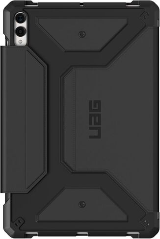 URBAN ARMOR GEAR UAG Designed for Samsung Galaxy Tab S10 Plus Case 12.4" SM-X820/SM-X826B Metropolis SE, Multi-Angle Kickstand Folio with Auto Wake/Sleep S Pen Holder Rugged Protective Cover, Black in Kuwait