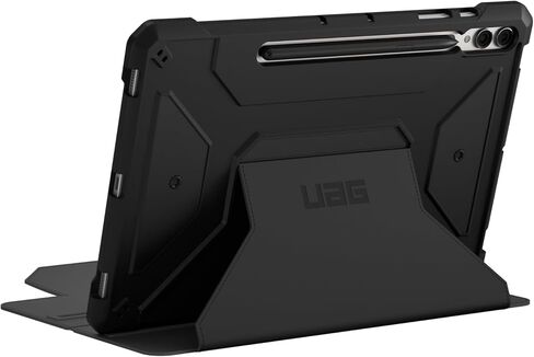 URBAN ARMOR GEAR UAG Designed for Samsung Galaxy Tab S10 Plus Case 12.4" SM-X820/SM-X826B Metropolis SE, Multi-Angle Kickstand Folio with Auto Wake/Sleep S Pen Holder Rugged Protective Cover, Black in Kuwait
