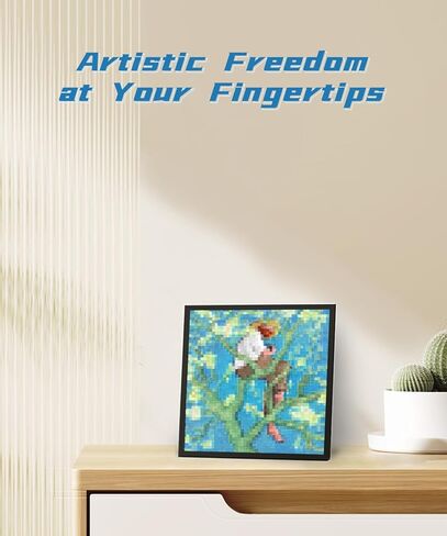 عرض إطارات الصور الرقمية Divoom Pixoo64 Smart Pixel - الطقس في الوقت الحقيقي، والساعة، وفن البكسل للعطلات لأي مناسبة، رمادي غامق in Kuwait