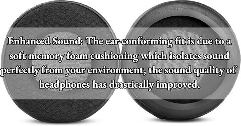 زوج واحد من وسائد الأذن البديلة المتوافقة مع أغطية أذن سماعات الرأس Koss ProDJ200 ProDJ100 Pro DJ200 Pro DJ100 (أسود 2) in Kuwait