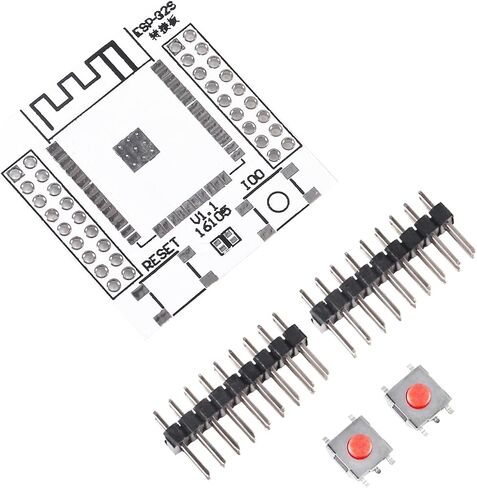 Alinan 2 Sets ESP-32S ESP-32F Module Matching Adapter Board WiFi Bluetooth Module + ESP-WROOM-32 ESP32 Module in Saudi Arabia