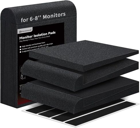 Studio Monitor Isolation pads for 5 Inches Monitors, 2 Pack High Density Acoustic Speaker Isolation Pads Foam in Saudi Arabia