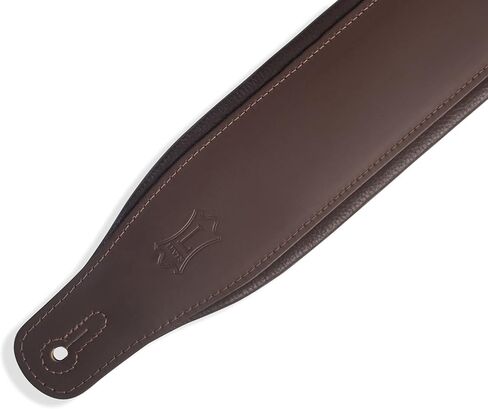 Levy's Leathers Amped Leather Series 3" Wide Top Grain Leather Guitar Straps; White and Black Panda (M26PD-WHT_BLK) in Kuwait