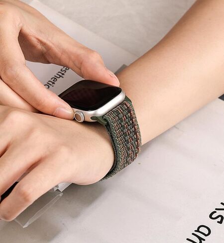 BXUXOHS Magnetic Nylon Bands for Apple Watch Band 42mm 46mm 45mm 44mm 41mm 40mm 38mm iWatch Band Ultra/2 49mm Men Women,Sport Loop Breathable Fabric Strap for Apple Watch Series 10 9 8 7 6 5 4 3 SE in Saudi Arabia