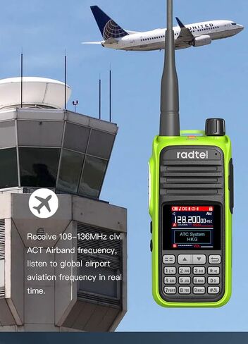 Radtel RT-420 6 العصابات هام اتجاهين راديو 256CH الهواء الفرقة اسلكية تخاطب NOAA VOX USB SOS LCD اللون الشرطة الماسح الضوئي الطيران in Kuwait