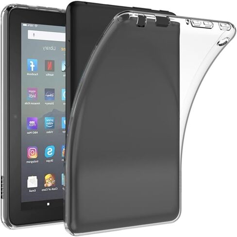 Clear Case for Amazon All-New Kindle Fire HD7 12th Generation P8AT8Z(2022 Release),Ultra Slim TPU Soft Shell Transparent Cover for Amazon Kindle Fire HD 7 12th Gen 7" (for HD7 12th 2022) in Saudi Arabia