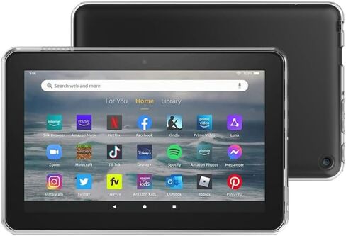 Clear Case for Amazon All-New Kindle Fire HD7 12th Generation P8AT8Z(2022 Release),Ultra Slim TPU Soft Shell Transparent Cover for Amazon Kindle Fire HD 7 12th Gen 7" (for HD7 12th 2022) in Saudi Arabia