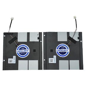 Replacement New Laptop CPU and GPU Cooling Fan for DELL Precision 7770 Laptop 0HN24M DC28000Z2SL MG75090V1-C290-S9A 06VJDM DC2800119SL MG75090V1-C291-S9A DC5V 0.8A Pair Fan