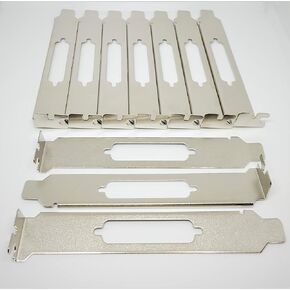 Pc Accessories - Connectors Pro 10-Pack DB25 Stainless Steel Metal Bracket Expansion Slot, D-Sub 25P Punch Hole 10-PK