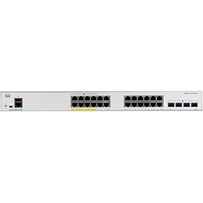 محول شبكة Cisco Catalyst 1000-24FP-4G-L، 24 منفذ Gigabit Ethernet PoE+، ميزانية PoE 370 وات، 4 منافذ توصيل SFP 1G، محدودة محسنة (C1000-24FP-4G-L) in Kuwait