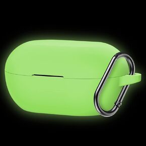 LEFXMOPHY Pink Case Replacement for Kurdene S8 Wireless Earbuds, Silicone Skin Carrying Protective Cover Glow in Dark (Not for S8 Pro)