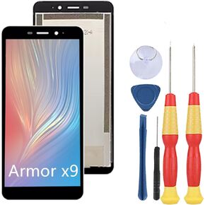 LCD Display Compatible with Ulefone Armor X9 LCD Display Touch Screen Assembly Repair Replacement Parts with Tools