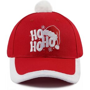 Christmas Hats for Men Women, Adjustable Cotton Embroidered Merry Christmas Baseball Cap