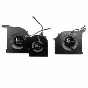 BestParts Fan Replacement for MSI GS66 Stealth - New CPU+GPU Cooling Fan Replacement for MSI Creator 15, MSI GS66, WS66 (Core 10th Gen) MS-16V1 MS-16V2 MS-16V3, P/N: BS5005HS-U4Q BS5005HS-U4J