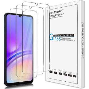 (3 Pack) Orzero Tempered Glass Screen Protector Compatible for Samsung Galaxy A05 / A05s, Protector De Pantalla HD Bubble-Free
