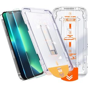 Screen Protector for iPhone 15 Pro Max [6.7 inch] 9H Hardness Tempered Glass with Easy Install Kit HD Clear,Anti-Scratch,Full Coverage Case Friendly Dust Free Screen Protector 2 Pack