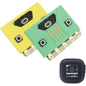 Yahboom BBC Micro:bit V2.0 Macaron Colors Silicone Protective Case and Micro:bit Waterproof Storage Box （2*Case & 1*Box）