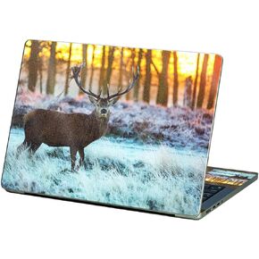 MightySkins Glossy Glitter Skin Compatible with Apple MacBook Pro 13" M2 (2022) - Buck | Protective, Durable High-Gloss Glitter Finish | Easy to Apply, Remove, and Change Styles | Made in The USA
