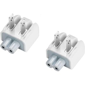 New Replacement US Standard Plug Duck Head Compatible with MaBook Pro Air/Mac Book/iPod AC Power Adapter (2 -Pack)