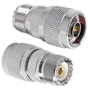 UHF Female to N Male Connectors SO239 Female to N-Tppe Male Adapter Coaxial Connector 2PCS