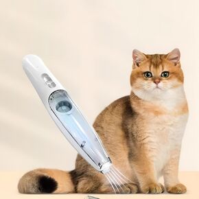Dog Paw Trimmer for Grooming - Quiet, Rechargeable Pet Paw Trimmer for Dogs and Cats with Light, Hair Suction, Dual-Speed Ceramic Blades - Safe & Precise Cat Paw Trimmer for Small Areas