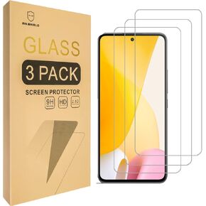 Mr.Shield [3-Pack] Designed For Xiaomi 12 Lite [Tempered Glass] [Japan Glass with 9H Hardness] Screen Protector with Lifetime Replacement