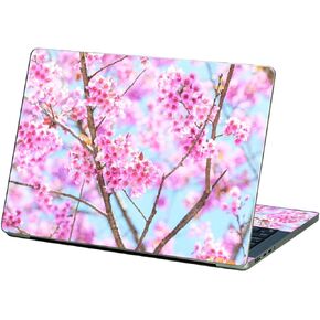 MightySkins Glossy Glitter Skin Compatible with Apple MacBook Pro 13" M2 (2022) - Cherry On Sky | Protective, Durable High-Gloss Glitter Finish | Easy to Apply and Change Styles | Made in The USA