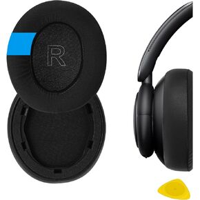 Geekria Sport Cooling-Gel Replacement Ear Pads for Anker Soundcore Life Q30, Life Q35 Headphones Ear Cushions, Headset Earpads, Ear Cups Cover Repair Parts (Black)