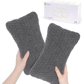 vocheer Small Pillows for Sleeping, 11"x7" Mini Travel Pillow, Tiny Pillows for Neck, Wrist, Lumbar and Knee, Pets Pillow, Cotton, Machine Washable,Pink Deer-1PC