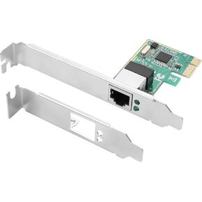 YAODHAOD Gigabit Desktop PCI-e Network Adapter, 10/100/1000Mbit/s PCIe Adapter, 32-Bit PCIe Interface, Compatible with Windows 11/10/8.1/8/7/XP/2000 Windows Server