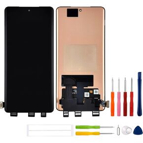 شاشة OLED LCD متوافقة مع Oneplus 1+12R [6.78 بوصة] (مع وظيفة بصمة الإصبع) CPH2609، CPH2585 استبدال مجموعة محول الأرقام لشاشة تعمل باللمس + أدوات