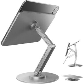 Magnetic Stand Only for iPad Pro11 inch M4(2024),360°Adjustable Foldable Desk Stand for iPad Holder Desktop Stand Tablet Mount for iPad Pro 11" M4(2024)