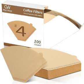 Coffee Filters Paper for Ninja Coffee Maker, 100Pcs Coffee Maker Filter 4 Cone Paper for Ninja 12-Cup Coffee Brewer Ninja Dual Brew Coffee Maker Ninja CM401 Ninja CFN601 Barista System