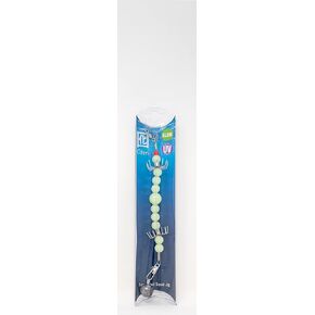 Otori Beaded Squid Jig Style D Natural Glow - 2 Hook