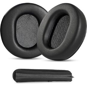 TT-BH046 عصابة رأس بديلة متوافقة مع سماعات TaoTronics TT-BH046 وسائد أذن مطورة مع جلد بروتين أكثر نعومة وسادات أذن دائرية رغوية عالية الكثافة لإلغاء الضوضاء 90 مم in Kuwait