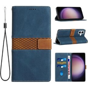Compatible for iPhone 16 Plus Wallet Case,[Kickstand][Wrist Strap][Card Holder Slots] TPU Interior Protective PU Leather Folio Flip Cover Designed for iPhone 16 Plus - Black