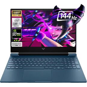 HP - Victus 15.6" Full HD 144Hz Gaming Laptop - Intel Core i5-12450H - NVIDIA GeForce RTX 3050 -Backlit KB-Webcam, Wi-Fi 6, Win11 Home，W/Cloth (32GB RAM | 1TB PCIe SSD+Cloth)