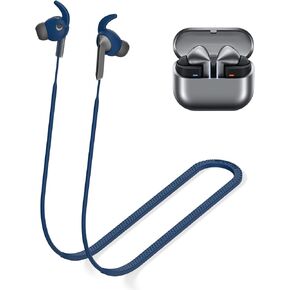 Anti-Lost Strap for Galaxy Buds 3 Pro Ultra Strong Sports Soft Silicone Lanyard Accessories Compatible with Samsung Galaxy Buds Pro 3 Neck Rope Cord(Midnight Blue)