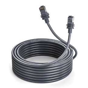 كابل Starlink Gen 3/ Mini القياسي [98 قدمًا / 30 مترًا]، كابل تمديد بديل لشبكة إيثرنت، اتصال ثابت/مقاوم للماء - رمادي