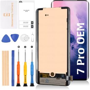 for OnePlus 7 Pro 1+ 7T Pro OEM LCD Screen Display Replacement Touch Digitizer Assembly Kit 1+ 7Pro(Fluid AMOLED)