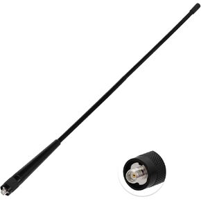 Superbat Dual Band 136-174 400-470MHz UHF VHF Radio Antenna 15.16 Inch SMA Female Flexible Whip Walkie Talkie Antenna Compatible with Baofeng UV-5R Retevis Aliunce HD1 Arcshell AR-5 Two Way Radio