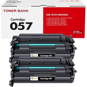 خرطوشة حبر 057 سوداء مكونة من عبوتين بديلة متوافقة مع Canon 057 057H CRG-057 MF445dw MF455dw خرطوشة حبر لحبر الطابعة ImageCLASS MF445dw MF448dw LBP226dw LBP227dw LBP228dw MF449dw MF445 in Kuwait