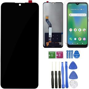 Ubrokeifixit for Cricket Icon 3 6.5" Touch Panel Screen Digitizer LCD Display Screen Assembly Replacement for Cricket Icon 3 6.5" (Black-without Frame)