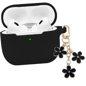 MORWLAT Case for AirPods 4 Case Cover with Cute Yellow Bee Keychain for Girls&Women, Soft Silicone Protective Shockproof Wireless Charging Case for AirPods 4th Generation (Yellow Bee)