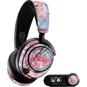 MightySkins Glossy Glitter Skin Compatible With SteelSeries Arctis Nova Pro - Cherry On Sky | Protective, Durable High-Gloss Glitter Finish | Easy to Apply, Remove, and Change Styles | Made in The USA