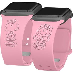 Affinity Bands Peanuts Classic Engraved Silicone Watch Band Compatible with Apple Watch