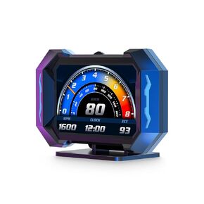 مقياس obd2 للسيارة HUD Head Up Display مقياس رقمي متعدد الوظائف، عداد سرعة السيارة GPS مقياس سرعة الدوران درجة حرارة الماء درجة حرارة الزيت فولت الميل مقياس تعزيز دورة في الدقيقة متر لمعظم المركبات